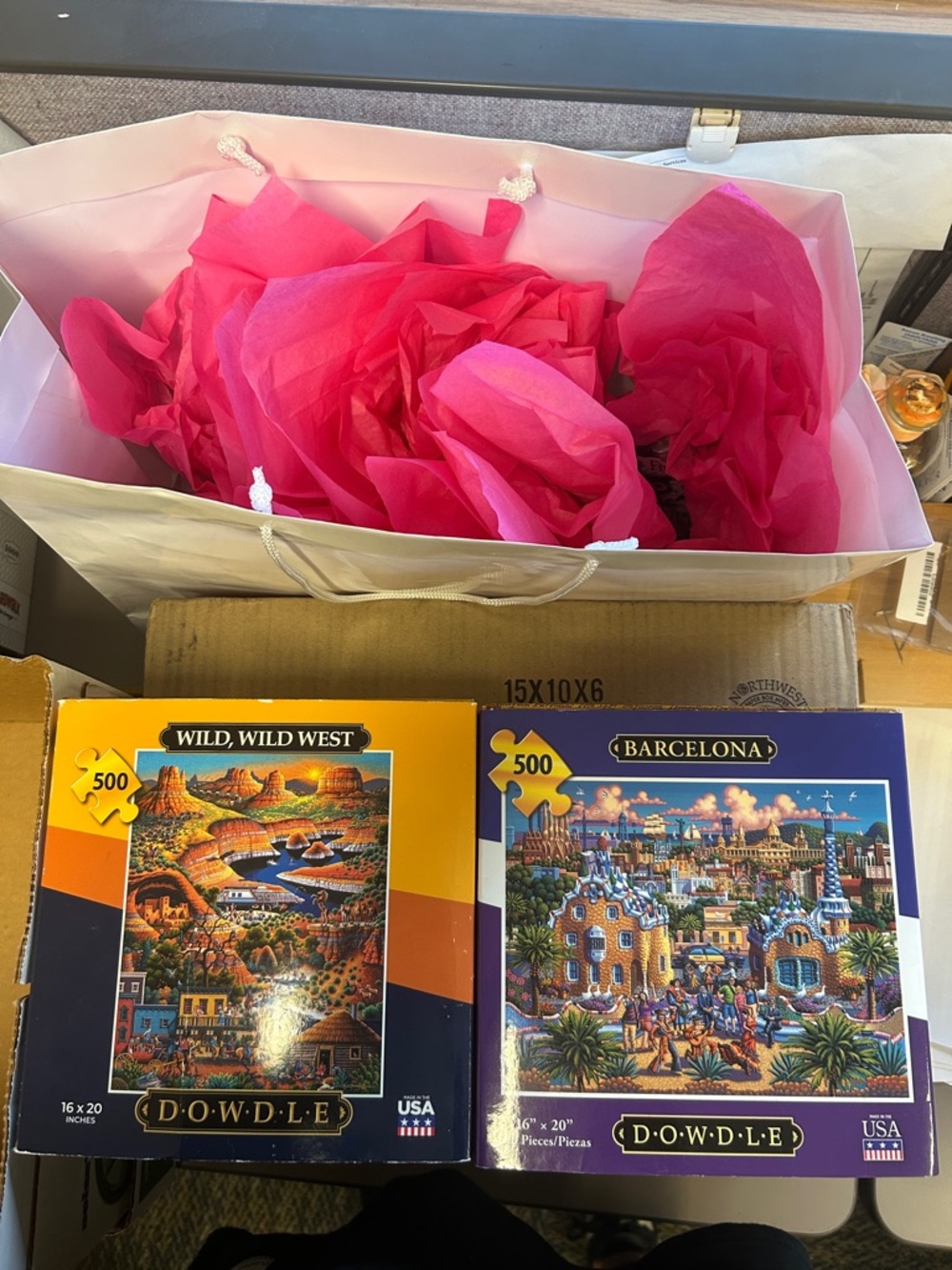Dowdle 500-Piece Wild, Wild West Puzzle - Brown & Blue